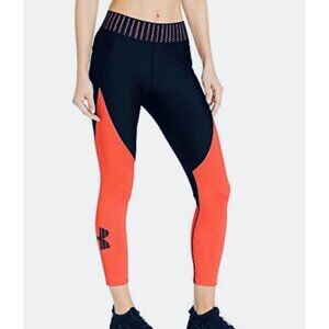 Women Under Armour Heat Gear Novelty Ankle Crop Leggings Size XL